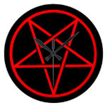 Pentagram-Wanduhr
