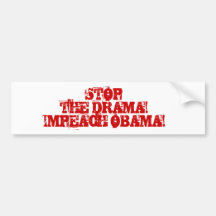 PEOP0533, STOPTHE DRAMA! KLAGEN SIE OBAMA AN! AUTO STICKER