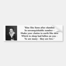 Percy Shelley "die Maske der Anarchie " Autoaufkleber