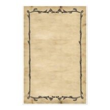 Pergament-Rebe-Briefpapier Bedrucktes Papier