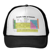 Periodensystem der Element-Fernlastfahrer-Kappe