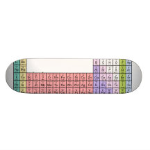 Periodensystem-Skateboard Personalisiertes Deck