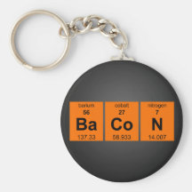 Periodischer Speck $6,95 sammelbares Keychain Schlüsselbänder