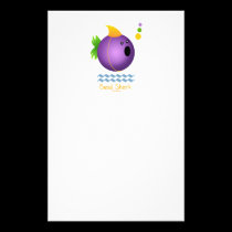 Perlen-Haifisch - lila büropapier