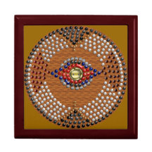 Perlen-Mandala Schmuckschachtel