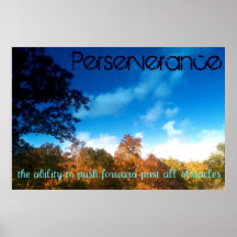 Perserverance Vorzug-inspirierend Zitat Poster