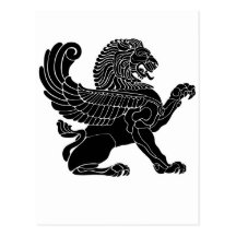 persischer Löwe Postkarte