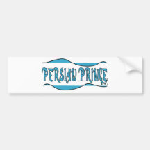 Persischer Prinz - im Blau Autosticker