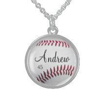 Personalisierte Baseball-Halskette