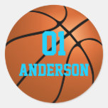 Personalisierte Basketball-Aufkleber