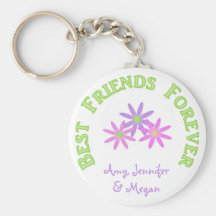 Personalisierte beste Freunde für immer Keychain Schlüsselbänder