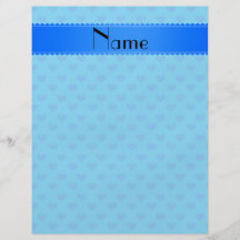 Personalisierte blaue Namensherzen Individuelle Flyer