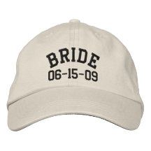 Personalisierte Braut gestickter Hut Baseballkappe