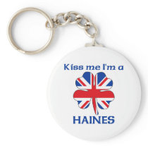 Personalisierte Briten küssen mich, den ich Haines schlüsselanhänger