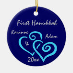 Personalisierte erste Chanukka-Verzierung Weihnachtsbaum Ornament