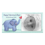 Personalisierte Foto-Karten Elefantvalentines Tage Individuelle Foto Karte