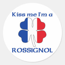 Personalisierte Franzosen küssen mich, den ich Ros Sticker