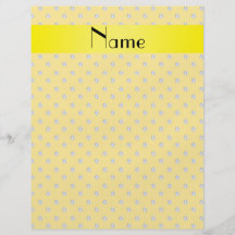 Personalisierte gelbe Namensdiamanten Bedruckte Flyer