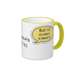Personalisierte gelbe Sprache-Blasen-Kaffeetasse