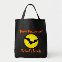 Personalisierte Halloween-Süßigkeits-Tasche