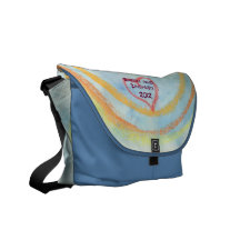 Personalisierte Herz-Rickshaw-Bote-Tasche Kuriertasche