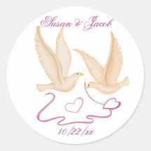 Personalisierte Hochzeit Aufkleber