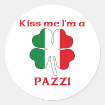 Personalisierte italienische küssen mich, den ich  aufkleber