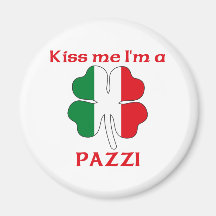 Personalisierte italienische küssen mich, den ich  kühlschrankmagnet