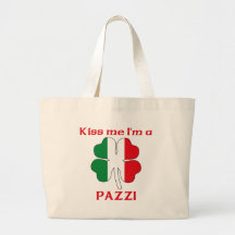 Personalisierte italienische küssen mich, den ich  leinentasche