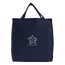 Personalisierte kleine Sternjungen stickten Tasche