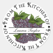 Personalisierte Küchen-Backen-Aufkleber-BlackBerry
