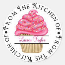 Personalisierte Kuchen-Backen-Küchen-Aufkleber