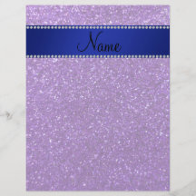 Personalisierte lila Glitternamensdiamanten Vollfarbige Flyer