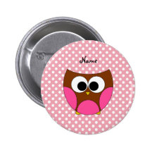 Personalisierte Namenseule Buttons