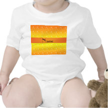 Personalisierte Namensherzen des orange Gelbs Body