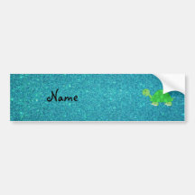 Personalisierte Namensschildkröte Autosticker