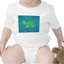 Personalisierte Namensschildkröte Tshirt
