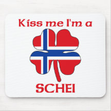 Personalisierte norwegische küssen mich, den ich S Mousepads