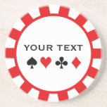 Personalisierte Poker-Chip-Untersetzer