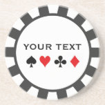 Personalisierte Poker-Chip-Untersetzer