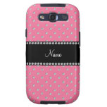 Personalisierte rosa Namensdiamanten Galaxy S3 Hülle