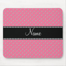 Personalisierte rosa Namensdiamanten Mousepads