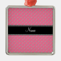 Personalisierte rosa Namensdiamanten Ornament