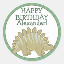 Personalisierte Stegosaurus-Kindergeburtstag-Aufkl