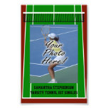 Personalisierte Tennis-Spieler-Foto-Grenzschablone