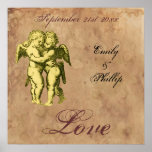 Personalisierte Vintage Grunge-Engel-Liebe Plakate