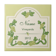Personalisierte Wein-Aufkleber-Fliese Trivet