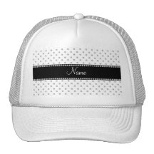 Personalisierte weiße Namensdiamanten Retro Cap