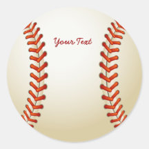Personalisierter Baseball Runder Sticker
