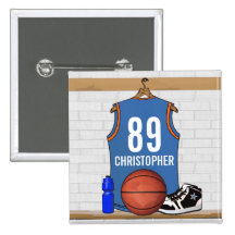 Personalisierter Basketball Jersey (LBO) Anstecknadelbuttons